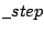 $\displaystyle \_step$