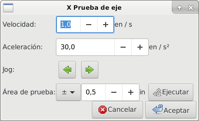Prueba de eje