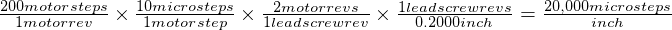 step calc inch math