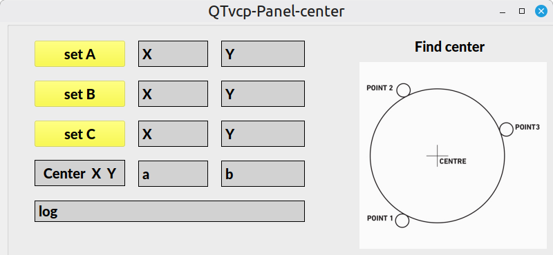 QtVCP Center Finder Panel VCP