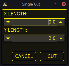 qtplasmac single cut