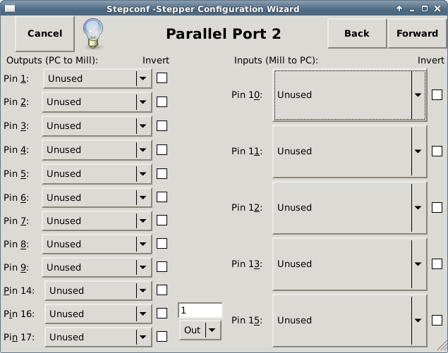 Einrichten von Parallel Port 2