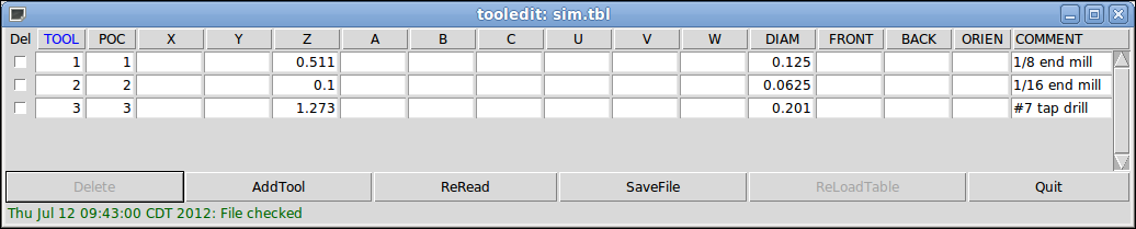Tool Edit GUI - Überblick