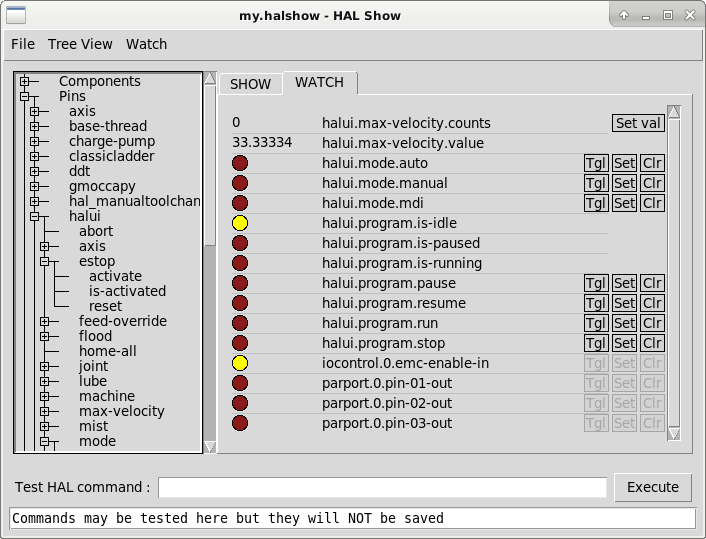 Halshow Watch Tab