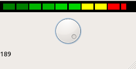 QtVCP HalBar: Panel showing two options of the HAL Bar Level Indicator 