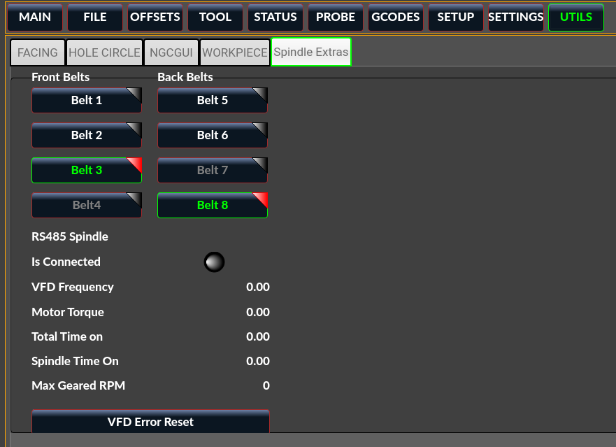 QtVCP spindle_belts Panel - Spindle Belts VCP