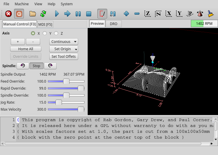 How does single-step work in Qtaxis? - LinuxCNC